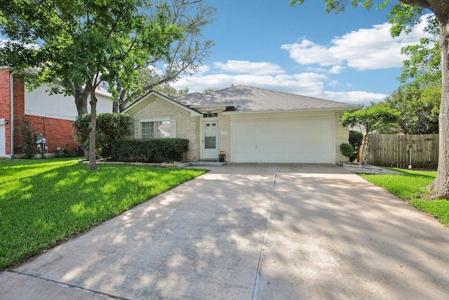3933 Kristencreek Ln, Round Rock, TX 78681 - ranch-style home featuring driveway, brick siding, and an attached garage