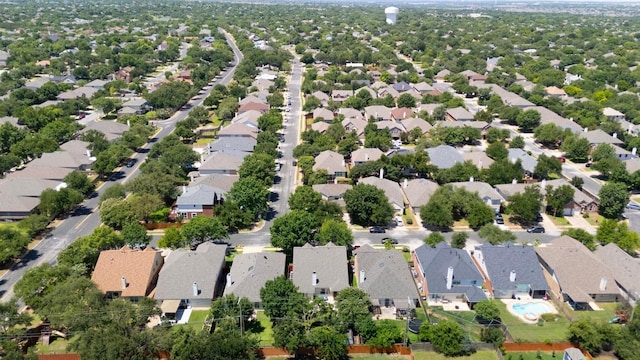 aerial perspective of suburban area