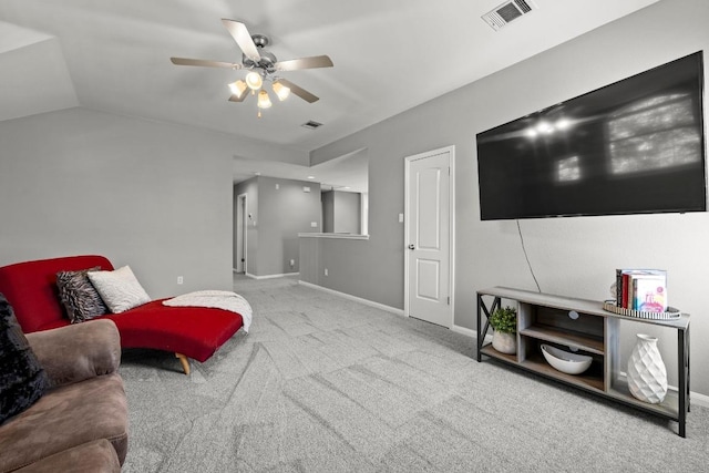 426 Valona Loop, Round Rock, TX 78681 - living area with a ceiling fan and carpet floors