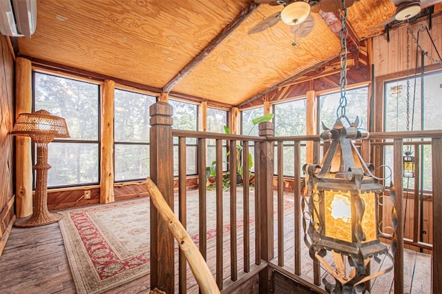 914 Sand Hills Rd, Red Rock, TX 78662 - unfurnished sunroom featuring vaulted ceiling and healthy amount of natural light