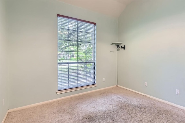 103 Savin Rise Ct, Pflugerville, TX 78660 - spare room with carpet flooring and vaulted ceiling