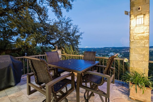 6605 W Courtyard Dr, Austin, TX 78730 - view of patio / terrace featuring outdoor dining space and a grill