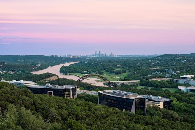 6605 W Courtyard Dr, Austin, TX 78730 - aerial view at dusk of a city view