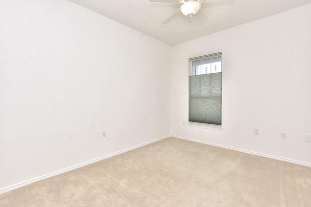 221 Bonham Loop, Georgetown, TX 78633 - unfurnished room featuring light colored carpet, ceiling fan, and baseboards