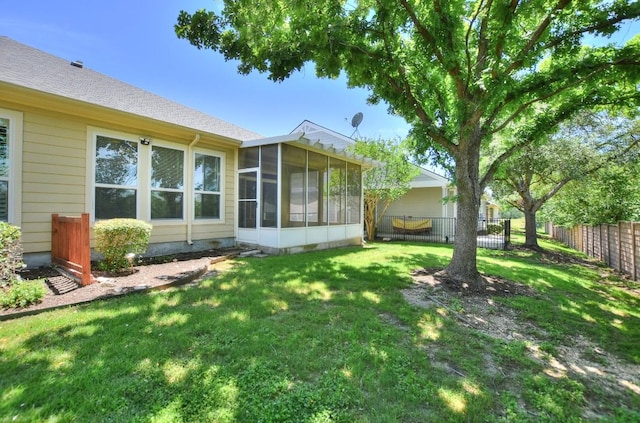 221 Bonham Loop, Georgetown, TX 78633 - view of yard with a sunroom