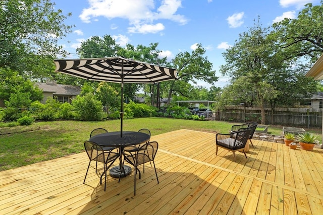 4103 Bradwood Rd, Austin, TX 78722 - deck featuring outdoor dining space