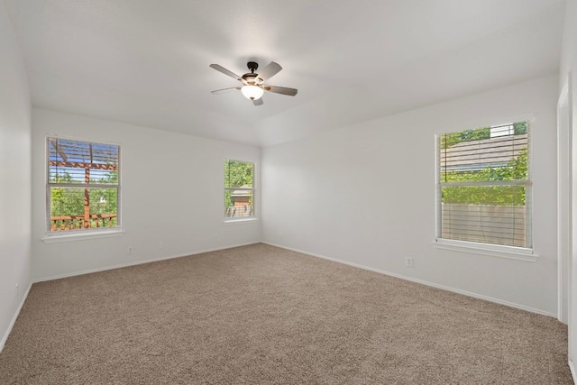 118 Cassandra Dr, Hutto, TX 78634 - carpeted empty room with healthy amount of natural light, ceiling fan, and baseboards