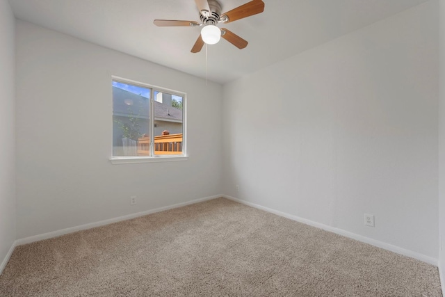 118 Cassandra Dr, Hutto, TX 78634 - carpeted empty room with ceiling fan and baseboards