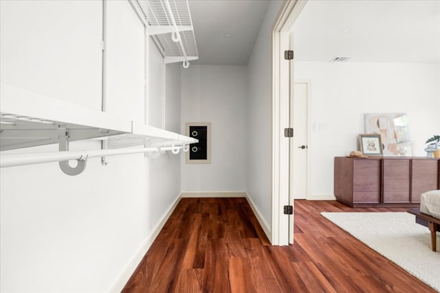 3605 Tallison Ter, Austin, TX 78704 - spacious closet featuring wood finished floors