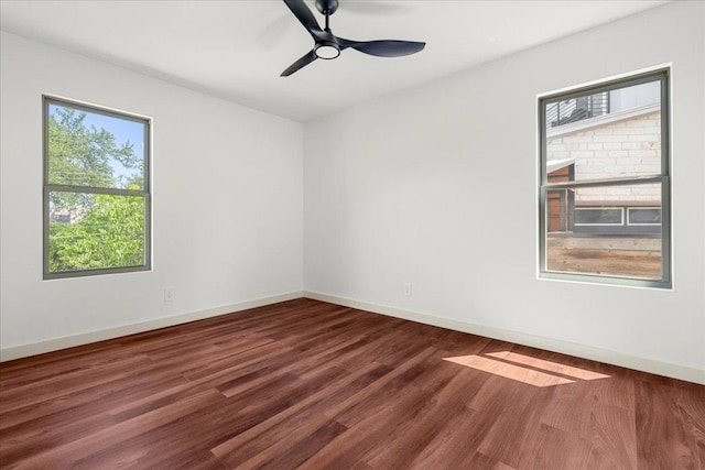 3605 Tallison Ter, Austin, TX 78704 - unfurnished room with wood finished floors and a ceiling fan