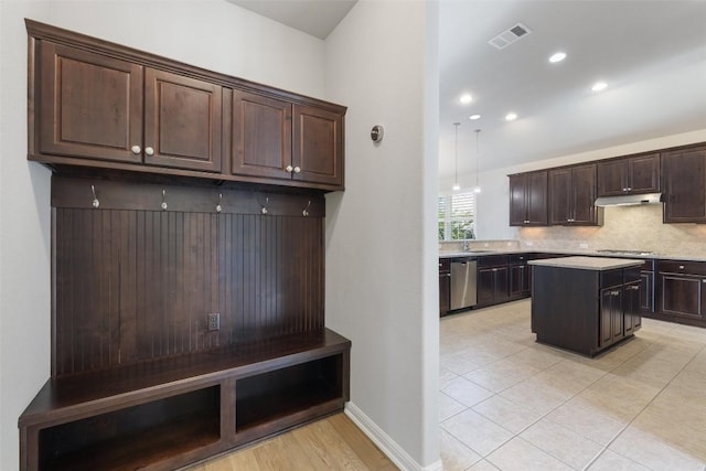 110 N Sage Holw, Dripping Springs, TX 78620 - mudroom with recessed lighting and light tile patterned flooring