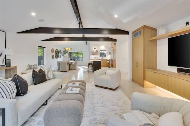 2901 S 5th St, Austin, TX 78704 - living area with recessed lighting and baseboards