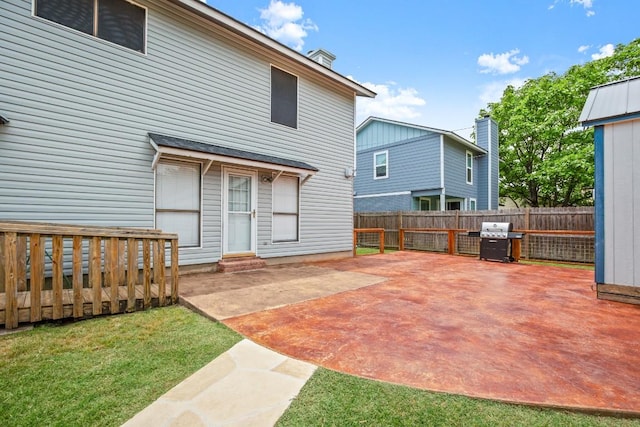3312 Monument Dr, Round Rock, TX 78681 - back of house with entry steps and a patio