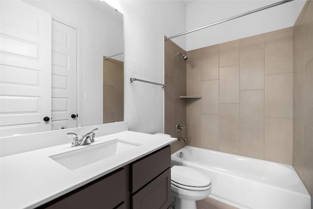 639 Bay Breeze Dr, Kyle, TX 78640 - full bath featuring toilet, tub / shower combination, and vanity