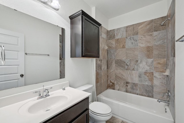 503 S Meadowlark St Unit B, Lakeway, TX 78734 - full bathroom with toilet, vanity, and shower / bathtub combination