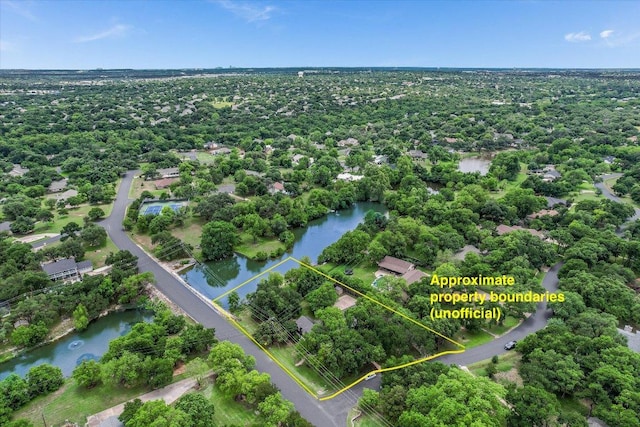 3301 Arrowhead Cir, Round Rock, TX 78681 - view of property location featuring a nearby body of water and property boundaries highlighted