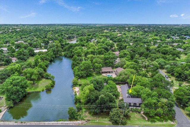3301 Arrowhead Cir, Round Rock, TX 78681 - aerial view of a nearby body of water and a forest