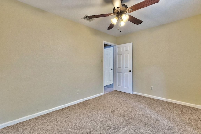 13269 Kerrville Folkway, Austin, TX 78729 - carpeted empty room featuring baseboards and ceiling fan