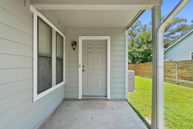 3317 William Cannon Dr Unit A, Austin, TX 78745 - view of exterior entry featuring central air condition unit
