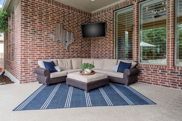 285 Sand Hills Ln, Austin, TX 78737 - view of patio / terrace featuring an outdoor hangout area