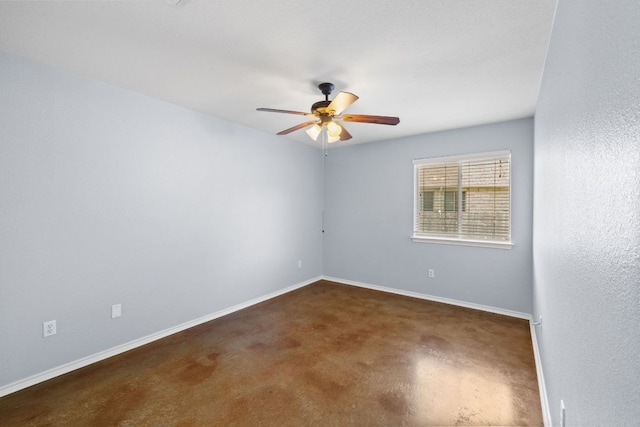 3321 Winding River Trl, Round Rock, TX 78681 - empty room with ceiling fan, baseboards, and carpet floors