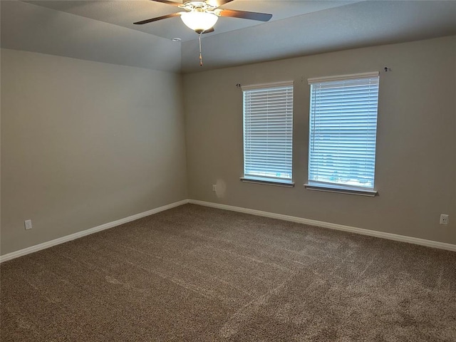 152 Mason Hill Ln, Georgetown, TX 78628 - carpeted empty room with a ceiling fan and baseboards