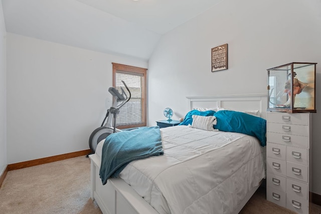 11036 Cherisse Dr, Austin, TX 78739 - carpeted bedroom with lofted ceiling and baseboards
