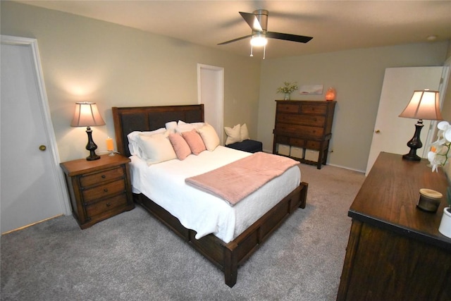 2803 Mason Dr, Killeen, TX 76549 - carpeted bedroom featuring a ceiling fan