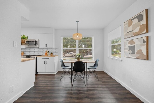 5916 Signal Pt, Austin, TX 78724 - dining space featuring healthy amount of natural light and dark wood-style flooring