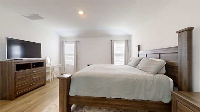 221 Mendoza, Kyle, TX 78640 - bedroom featuring multiple windows and light wood-style floors