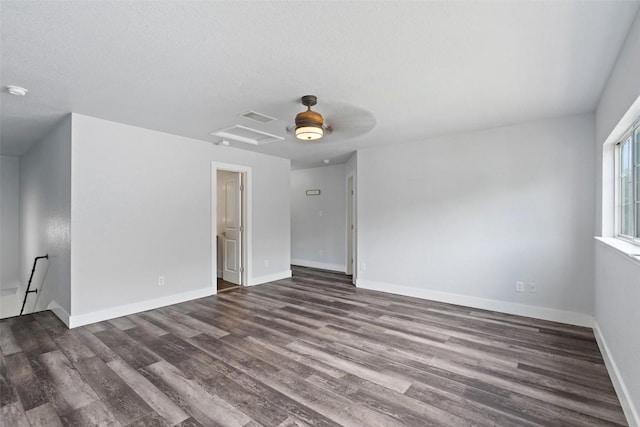 361 Whispering Hollow Dr, Kyle, TX 78640 - unfurnished room featuring dark wood finished floors and baseboards