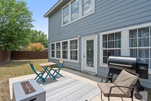 361 Whispering Hollow Dr, Kyle, TX 78640 - wooden deck with an outdoor fire pit
