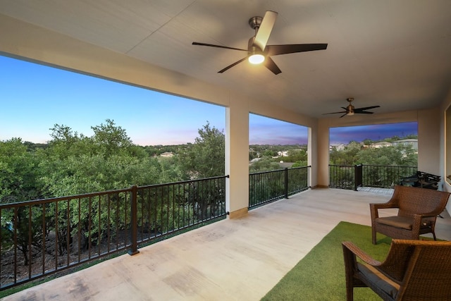 20704 Leaning Oak Dr, Lago Vista, TX 78645 - patio / terrace featuring a ceiling fan