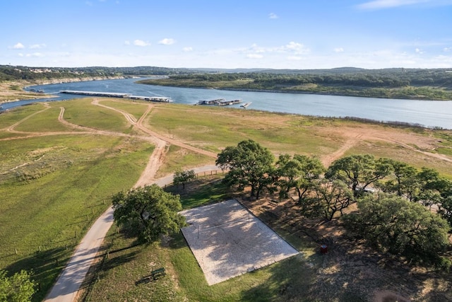 20704 Leaning Oak Dr, Lago Vista, TX 78645 - view of property location featuring a large body of water and rural landscape