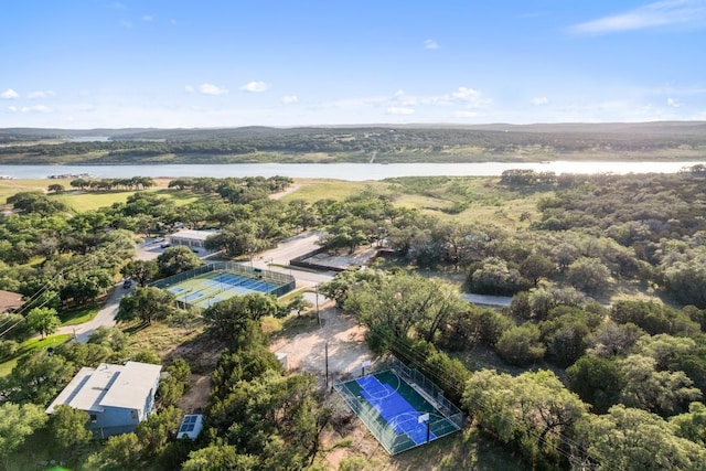 20704 Leaning Oak Dr, Lago Vista, TX 78645 - drone / aerial view of a large body of water