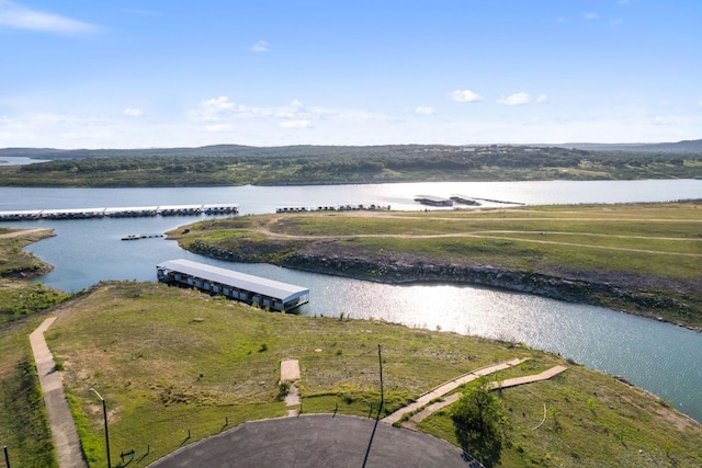 20704 Leaning Oak Dr, Lago Vista, TX 78645 - aerial view of a large body of water