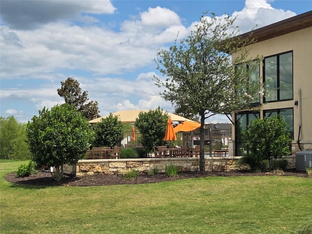 512 Bell Boot Pass, Georgetown, TX 78626 - view of green lawn featuring cooling unit