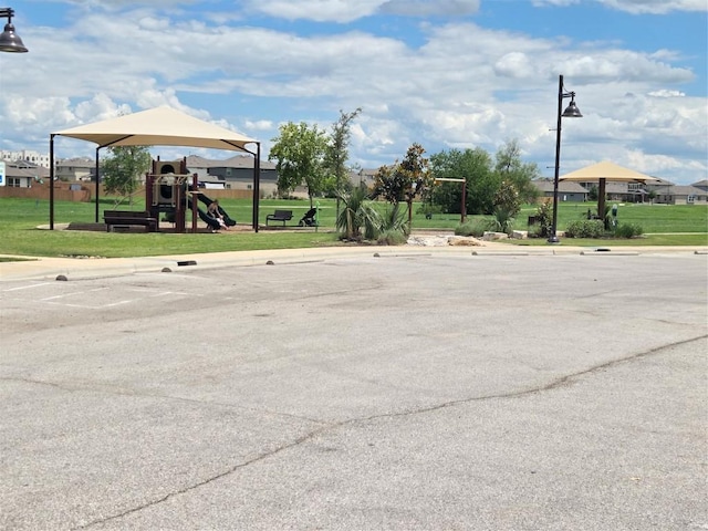 512 Bell Boot Pass, Georgetown, TX 78626 - view of asphalt street with street lighting and curbs