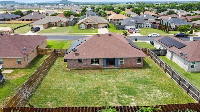 407 Osman Dr, Killeen, TX 76542 - aerial perspective of suburban area featuring a mountainous background