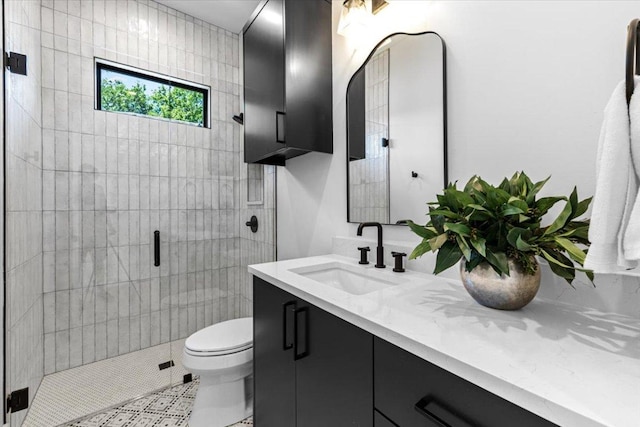 5409 Ave G Ave, Austin, TX 78751 - bathroom featuring a shower stall, vanity, and toilet