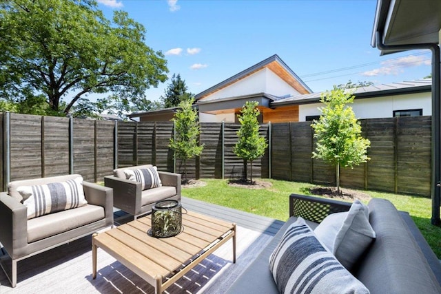 5409 Ave G Ave, Austin, TX 78751 - view of patio / terrace with an outdoor hangout area