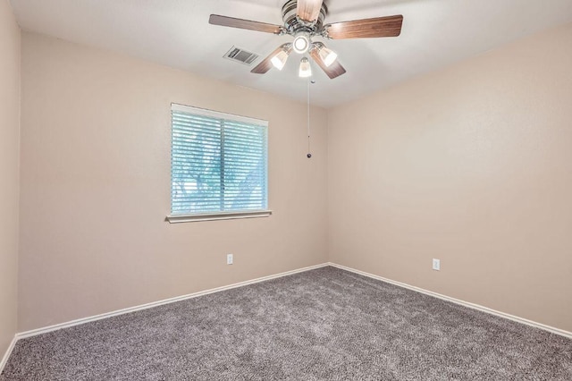 10517 S Canoa Hills Trl, Austin, TX 78717 - spare room with a ceiling fan and carpet