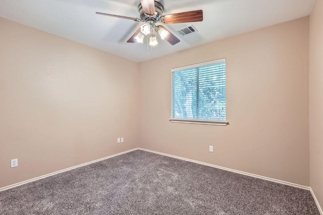 10517 S Canoa Hills Trl, Austin, TX 78717 - carpeted empty room with ceiling fan and baseboards