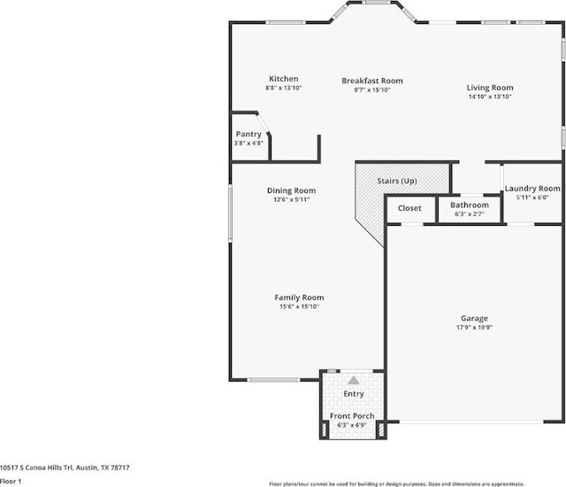 10517 S Canoa Hills Trl, Austin, TX 78717 - room layout