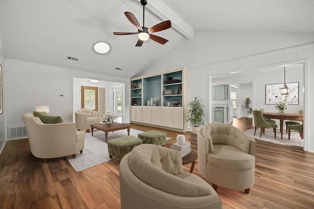 12025 Wycliff Ln, Austin, TX 78727 - living area featuring ceiling fan, wood finished floors, and plenty of natural light
