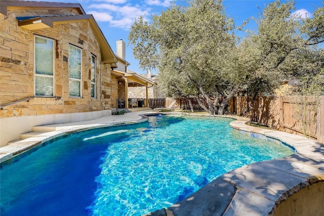 402 Dry Gulch Bnd, Cedar Park, TX 78613 - view of pool with a fenced backyard