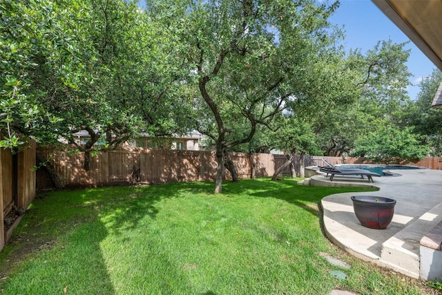 402 Dry Gulch Bnd, Cedar Park, TX 78613 - fenced backyard featuring a patio area
