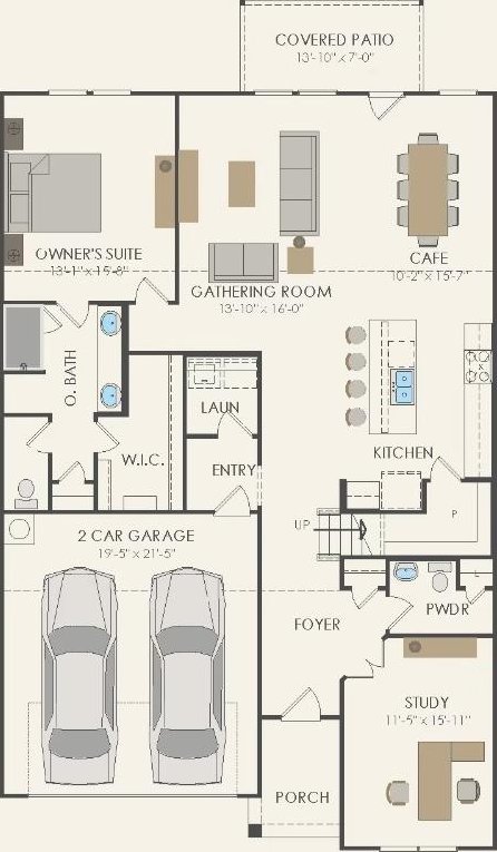 13404 Lapoynor St, Manor, TX 78653 - floor plan / room layout