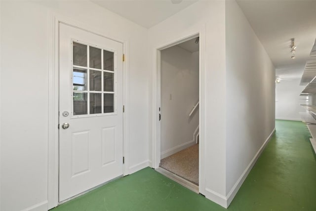 700 Longview Cir, Dripping Springs, TX 78620 - hall with baseboards and concrete floors