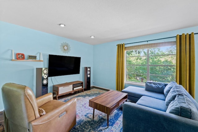 5105 Stone Gate Dr, Austin, TX 78721 - living room featuring baseboards